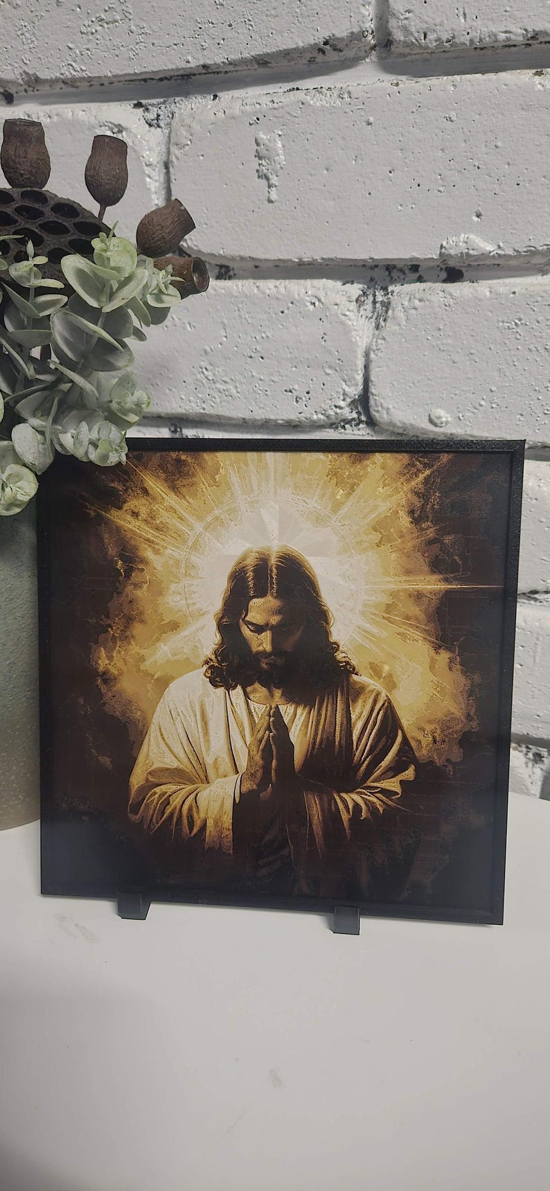 Christian layered wall art featuring Jesus, Mary and Archangels. Handmade in Queensland Australia. catholic layered wall art,3d christian wall art,3d shadow box art,prayer room decor,archangel wall display,mother mary decor,jesus wall decor,holy wall art,church wall feature,spiritual wall art,christianity handmade wall art