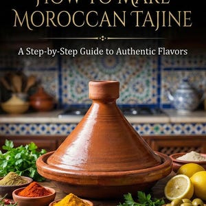 Pot à tajine marocain fait main en céramique | Plat de cuisine et de service à tajine | Cadeau de pendaison de crémaillère pour elle Tajine en terre cuite fait main pour chef image 2
