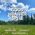 Good Weather Spell, Sunshine & Clear Skies Ritual, Protection from Storms, Same Day Casting product logo
