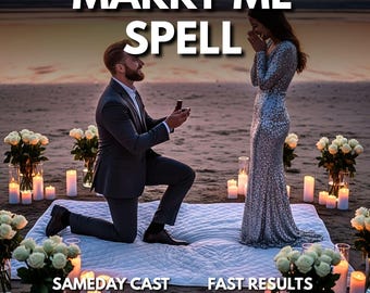 Sort m'épouser, rituel engagement et proposition de mariage, sort manifestation du mariage, lien d'amour pour une union durable, casting le même jour