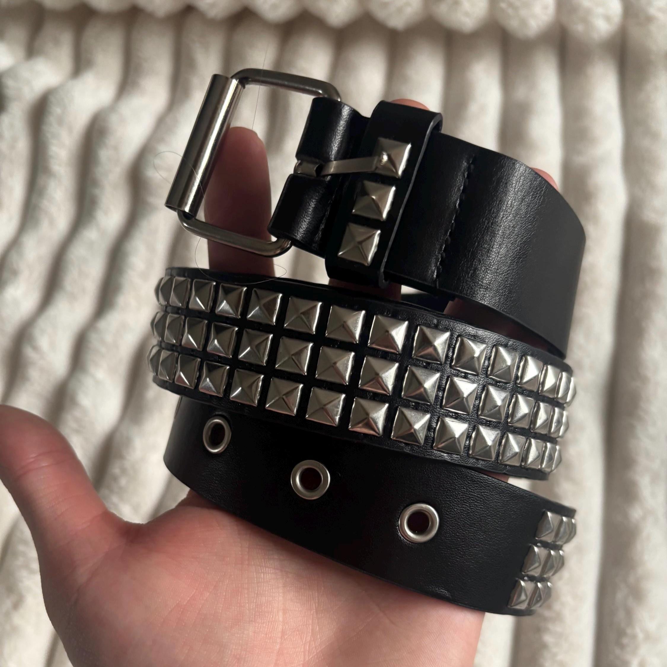 Black Oval Link Belt With Braided Leather Accents 35.50\