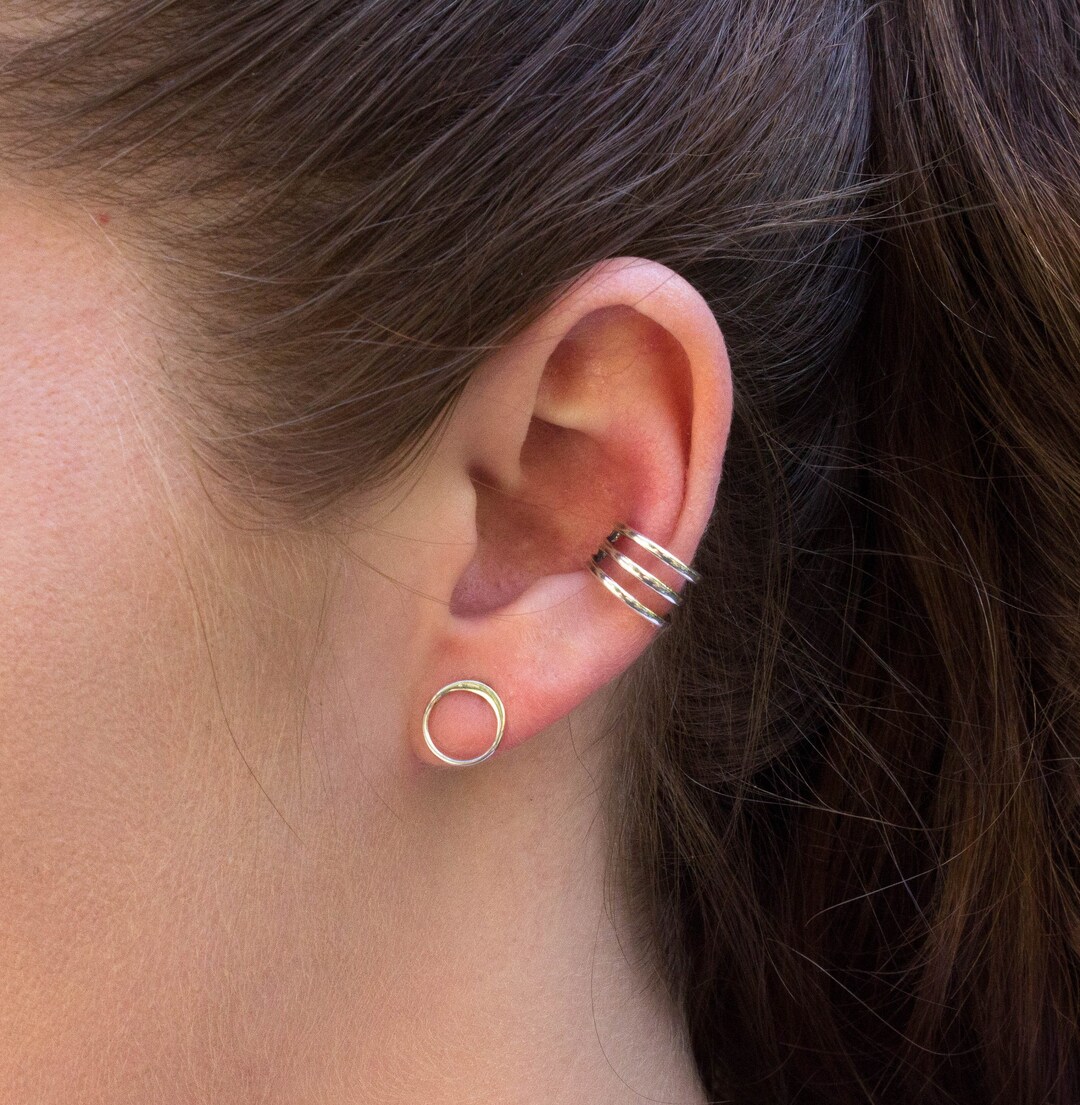Sterling Silver Ear Cuff, Ear Cuffs No Piercing, Ear Wrap, Mens Ear