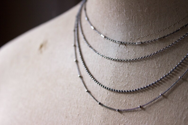 Sterling Silver Ball Chain 24 Inch Necklace 1.5mm Silver Ball Etsy