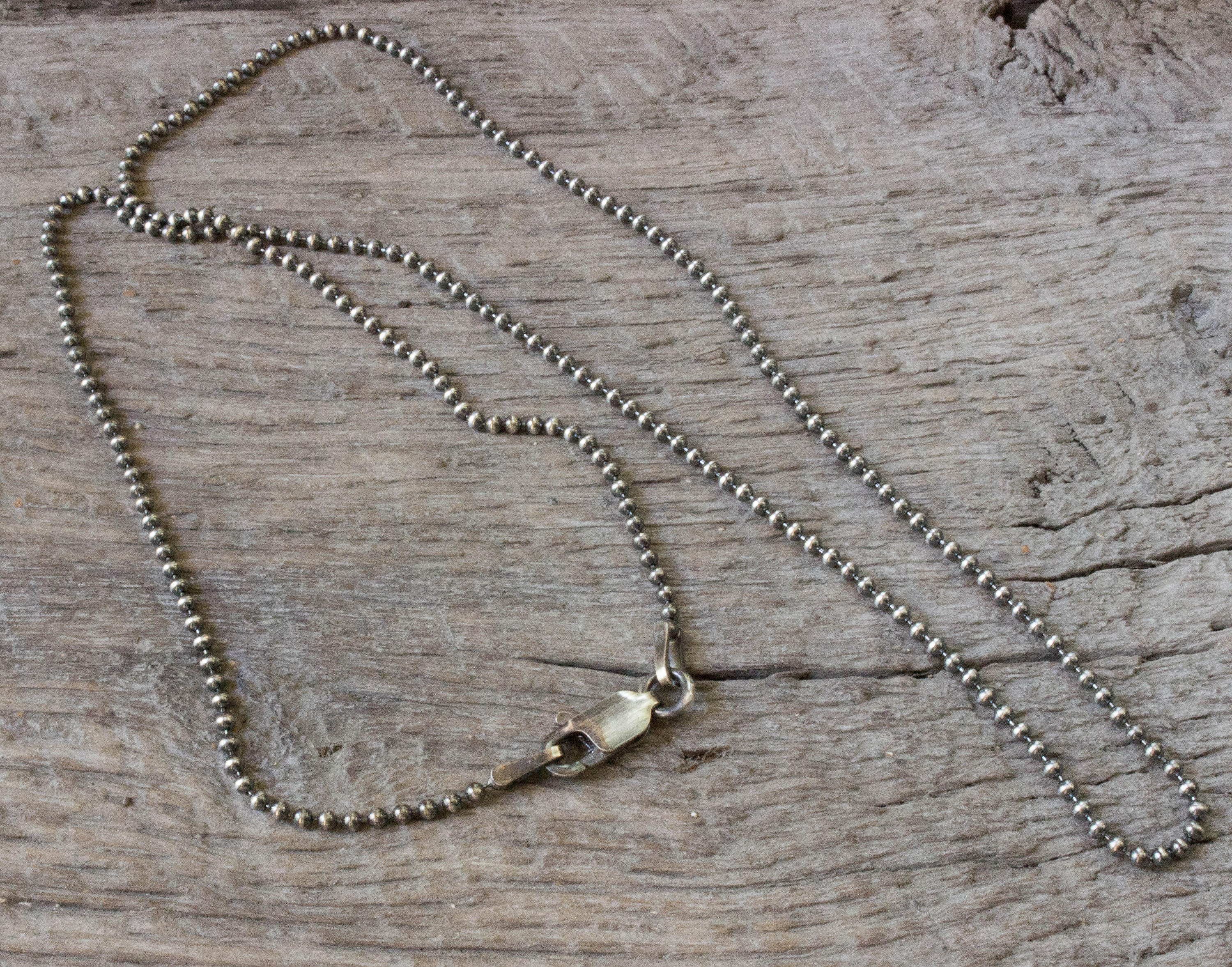 Sterling Silver Ball Chain 24 Inch Necklace 1.5mm Silver Ball Etsy