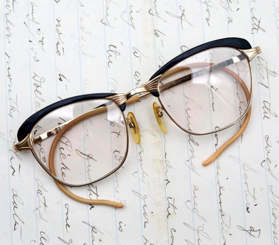 1950s Gold Filled Eyeglasses: Mid Century American Optical Frames