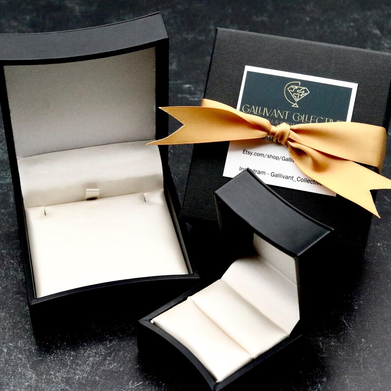 Each Gallivant Collective jewelry purchase arrives in a gift box ready for a great presentation and safekeeping