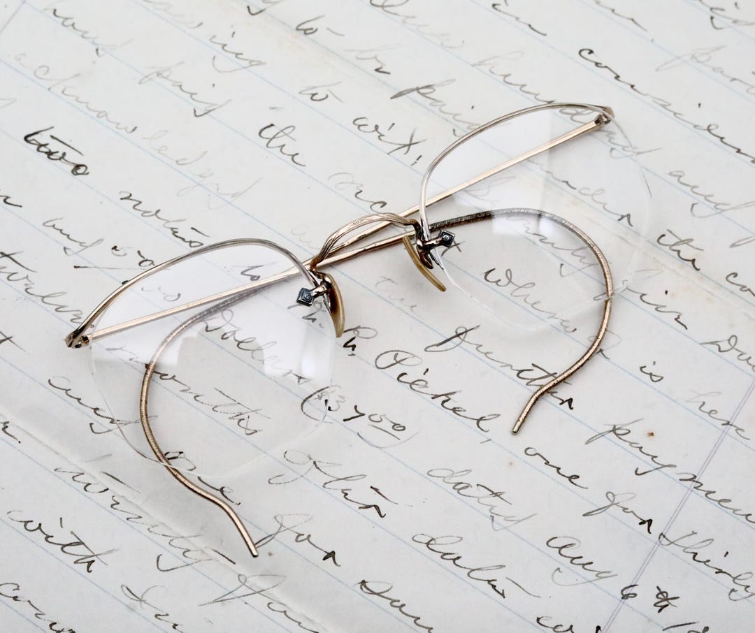 1920s Gold Filled Eyeglasses: Vintage American Optical Fulvue