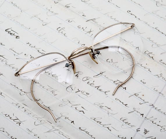 1920s Gold Filled Eyeglasses: Vintage American Optical Fulvue Numont Frames