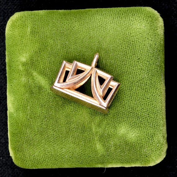 Antique Victorian Fob Charm • 14k Gold Filled • Watch Fob Pendant • Estate Jewelry