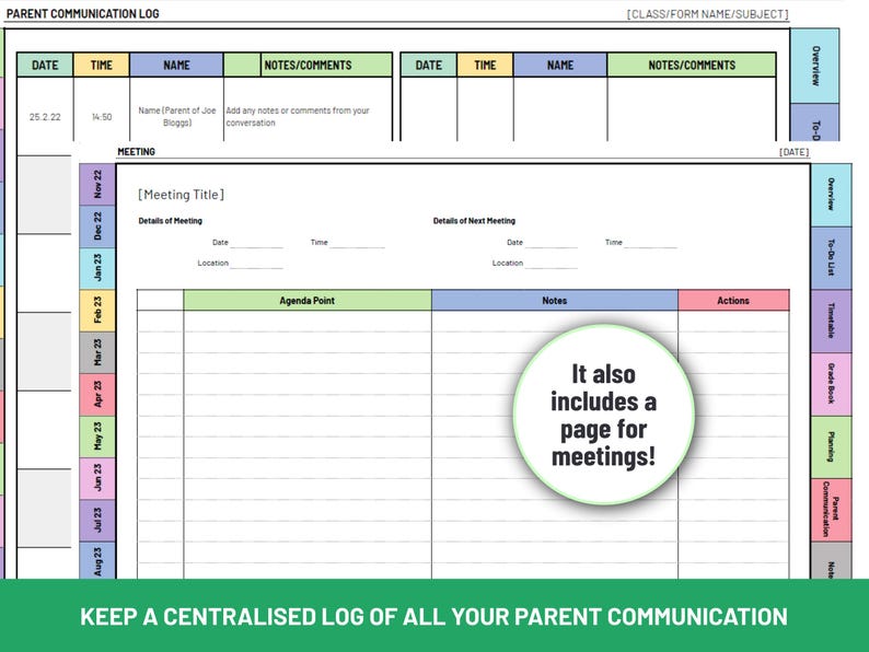 Editable Teacher Lesson Planner | Google Sheets, Yearly Updates ...