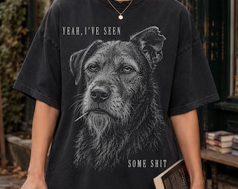 Maglietta divertente per cani, maglietta con meme, maglietta con animali divertenti, regalo per amanti degli animali, maglietta con umorismo per adulti, maglietta Comfort Colors
