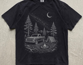 Camicia comoda per la stagione, camicia da campeggio, camicia country, camicia del parco nazionale, moda autunnale, regalo per amanti della natura, camicia dai colori comodi in stile cottagecore scuro.