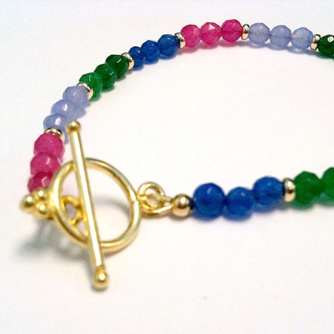 Rainbow Bangle Shades of Jade Small main image 1