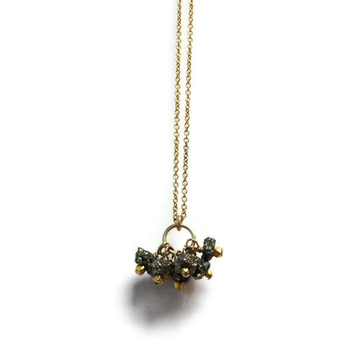 Pyrite Necklace Fools Gold Jewelry Cluster Pendant Gemstone pyrite-necklace-fools-gold-jewelry-cluster-pendant-gemstone