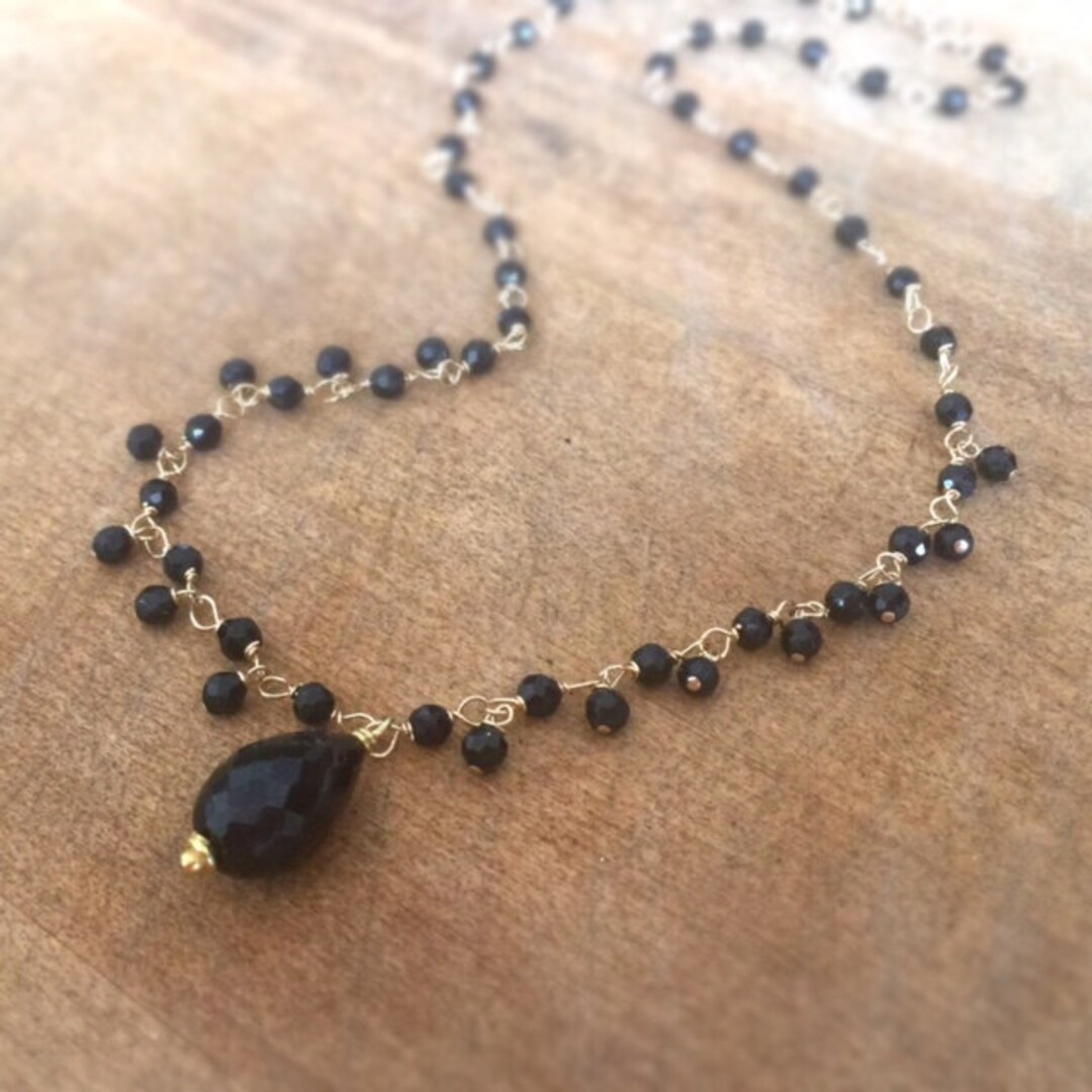 anuke Color Stone Necklace ブラック Color Stone Necklace（ネックレス）｜anuke（アンヌーク）の