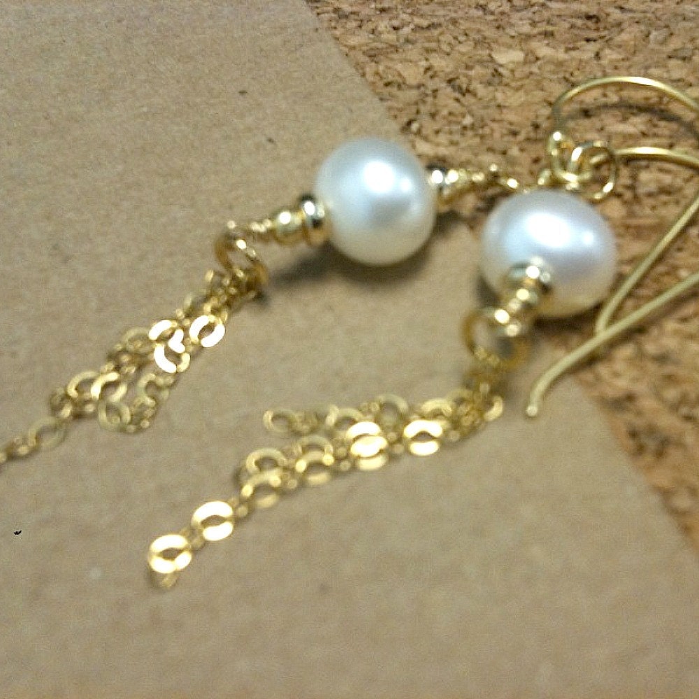 Pearl Earrings Pearl Jewelry Gold Jewelry June | Etsy