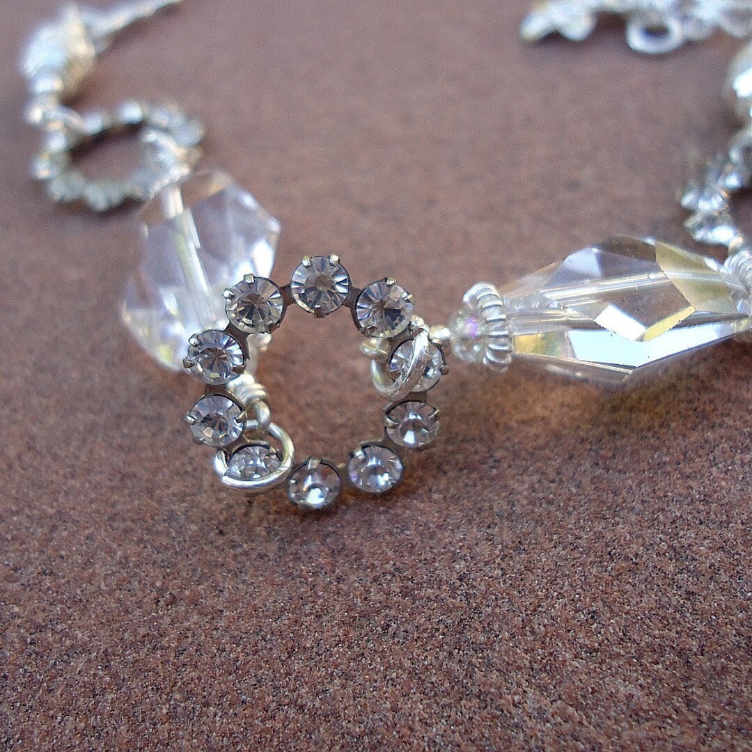 Bracciale Multistrato Con Strass Per Parte Superiore Del Braccio – Gioiello In Argento Con Cristalli, Regolabile, Per Matrimoni E Feste - 3