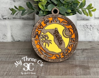 Florida Christmas Ornaments | Sunshine State | Housewarming | Holiday Gift