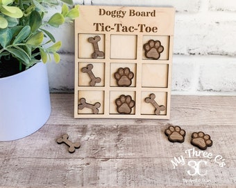 Doggie Tic Tac Toe Board Game
