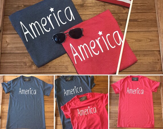 America Patriotic Tee, 4th of July Shirt