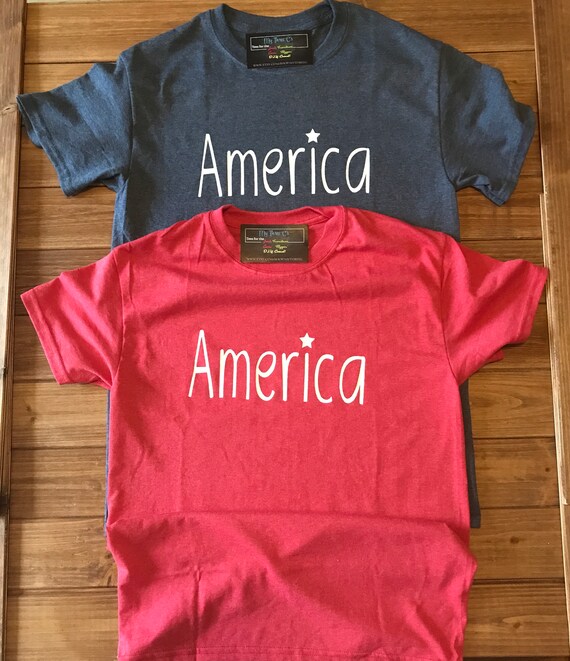 America Patriotic Tee, 4th of July Shirt