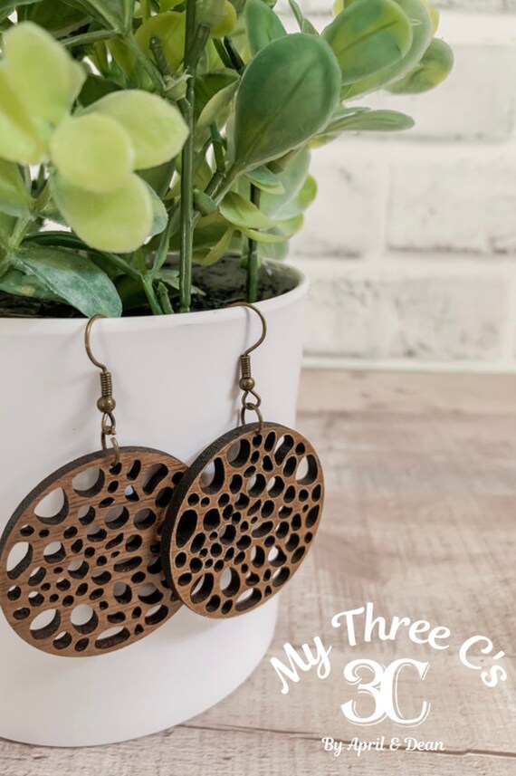Ami Earrings | Wood Earrings | Boho Earrings | Western Earrings | Lightweight Earrings |Leaf Earrings | Earrings
