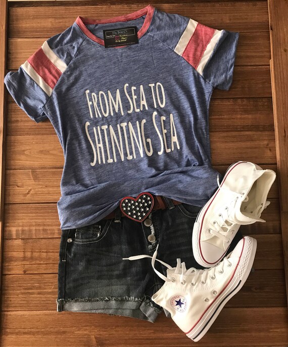 From Sea to Shining Sea Patriotic Tee