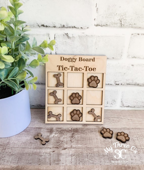 Doggie Tic Tac Toe Board Game