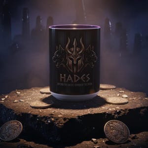 Puede incluir: Una taza de cerámica blanca con asa negra y el texto "But First, Coffee" en estilo manuscrito. La taza probablemente tiene una capacidad de unos 350 ml, ideal para una bebida matutina.