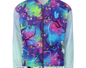 All-Over Print Bomber Jacket: Corvus Design