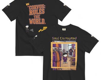Soul Corrupted: The "King Corvus" Headquarters Tee | Graphic Streetwear