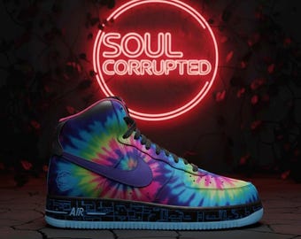 Air Force 1  (High Top) Techno-Psychedelia High-Tops