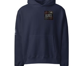 Oversized heavyweight hoodie the flames consume us all