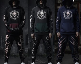 The "Soul Corrupted" Custom Handcrafted Gothic Tracksuit