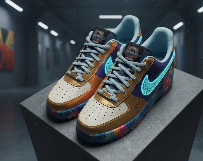 Featured listing image: Soul Corrupted (Celestial Serenity)  Custom Air Force 1 ( only 3 pairs will be made )