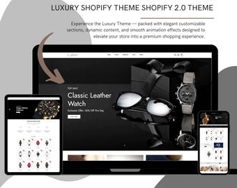 Luxury Watch Shopify 2.0 Theme | Website Design Template