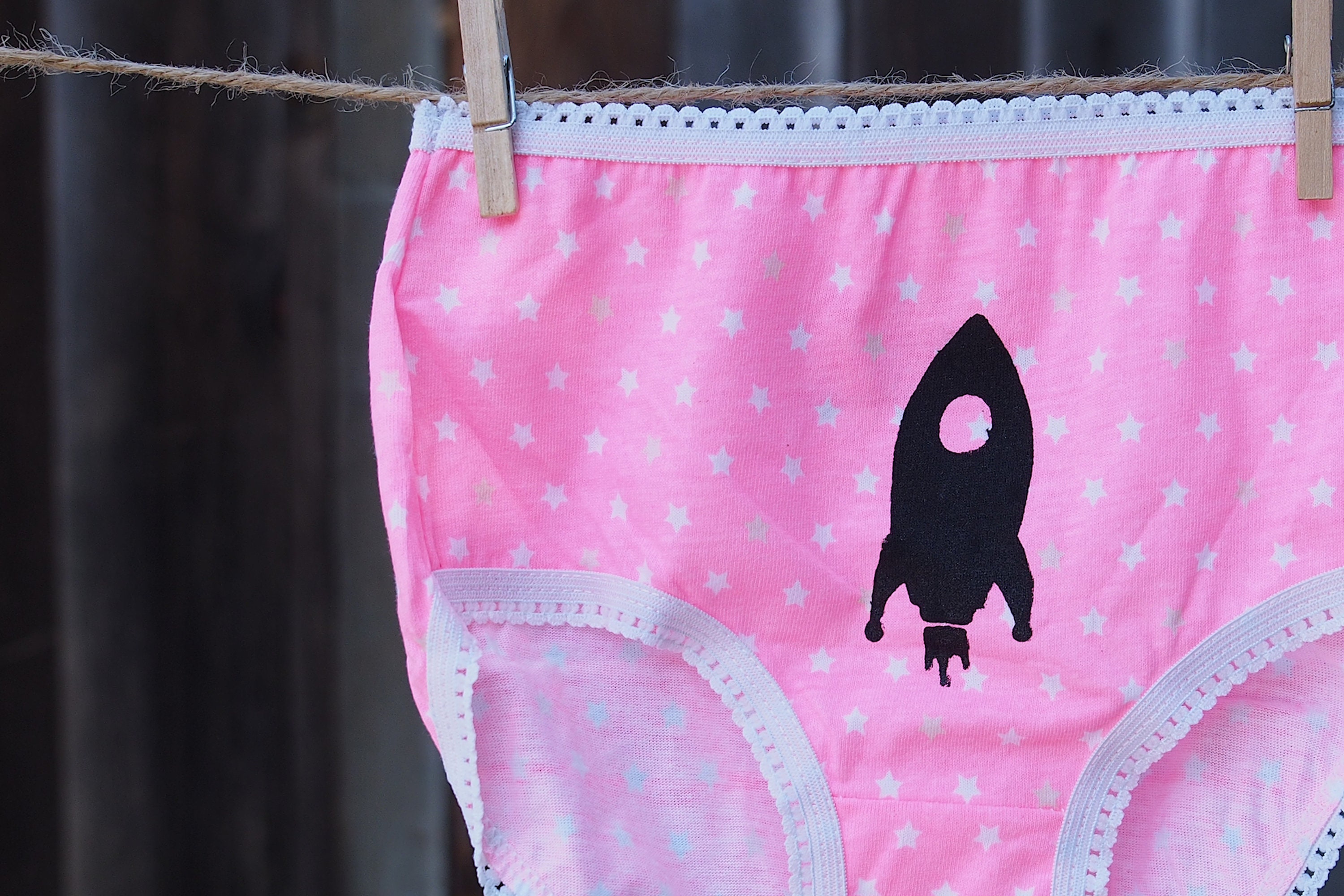 Girls Space Underwear Toddler Rocket Ship International Space