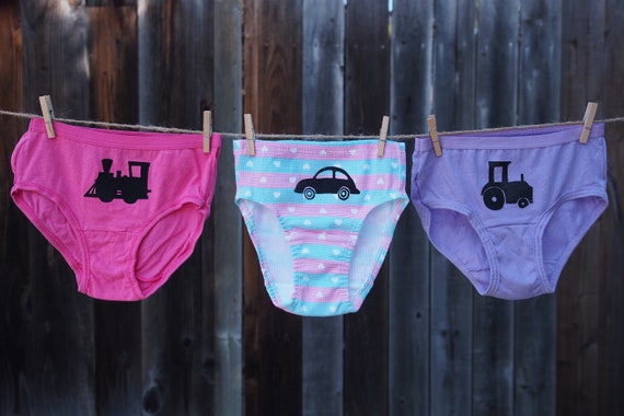 Girls Vehicle Underwear Car Tractor Train Toddler Things That Go