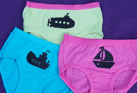 Girls Boat Underwear Kids Undies Toddler Sailing Underwear