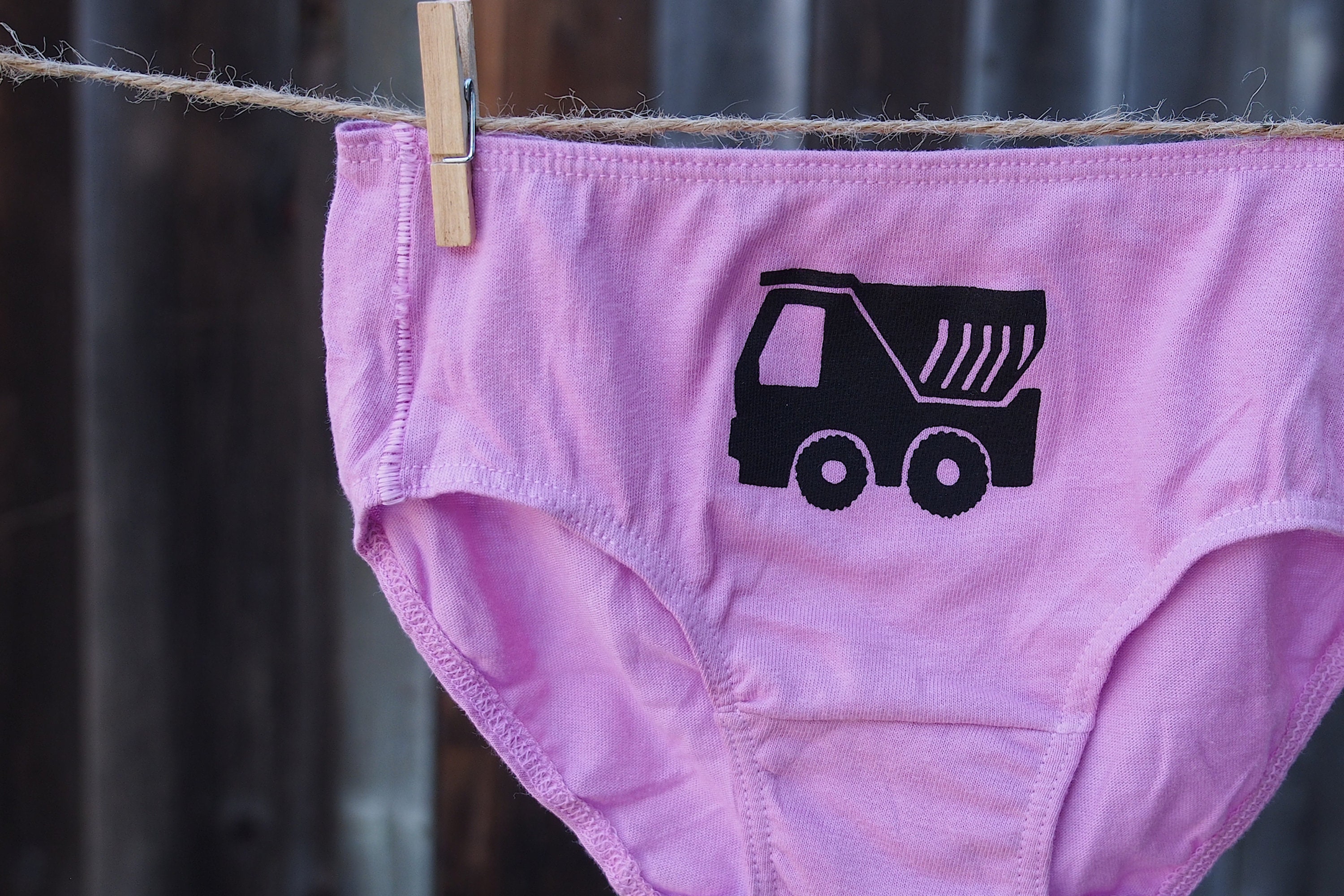 Girls Trucks Underwear Excavator Dump Truck Bulldozer Toddler Underwear