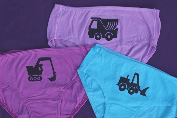 Girls Trucks Underwear Excavator Dump Truck Bulldozer Toddler Underwear for  Kids Set of 3 