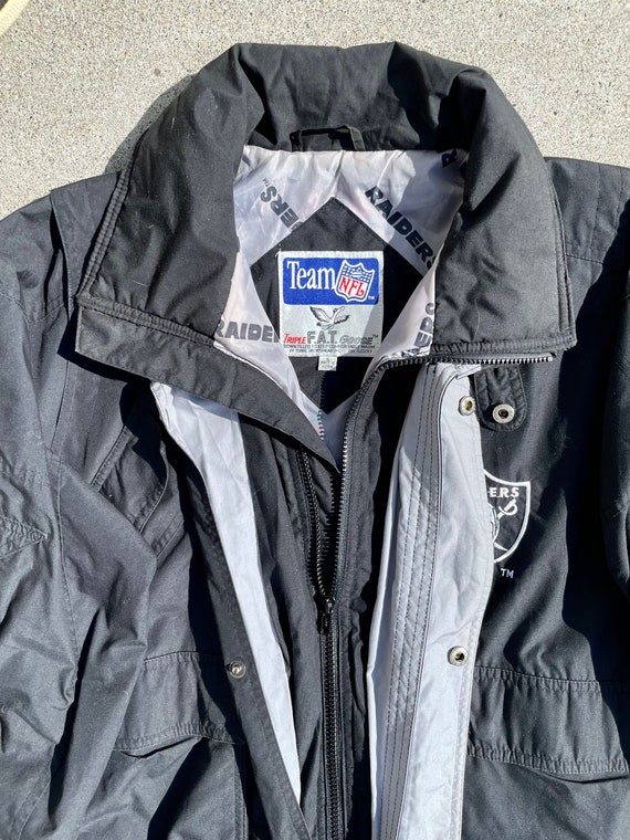 Los Angeles Raiders Team NFL Sports Jacket Size S… - image 3