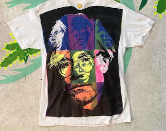 Andy Warhol RARE Original, Vintage - Hand Screened Warhol Gallery Opening Tshirt