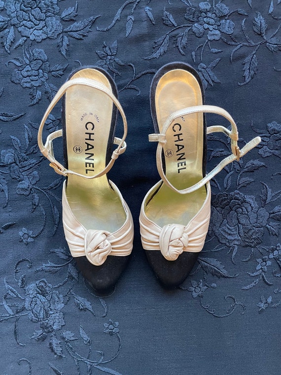 Chanel Two Tone Heels Made In Italy Size 6