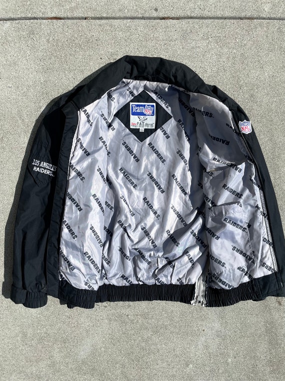 Los Angeles Raiders Team NFL Sports Jacket Size S… - image 7