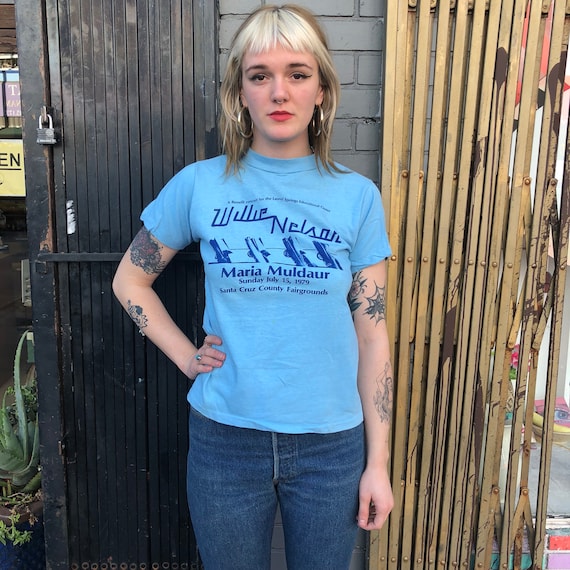 Rare Willie Nelson 1979 CREW tshirt