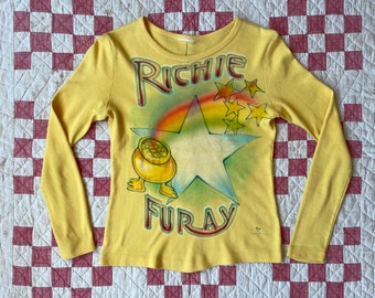 RARE Vintage 1970s Original Stanley Mouse Art Shirt! Airbrushed Richie Furay of Buffalo Springfield Music Long Sleeve Tee