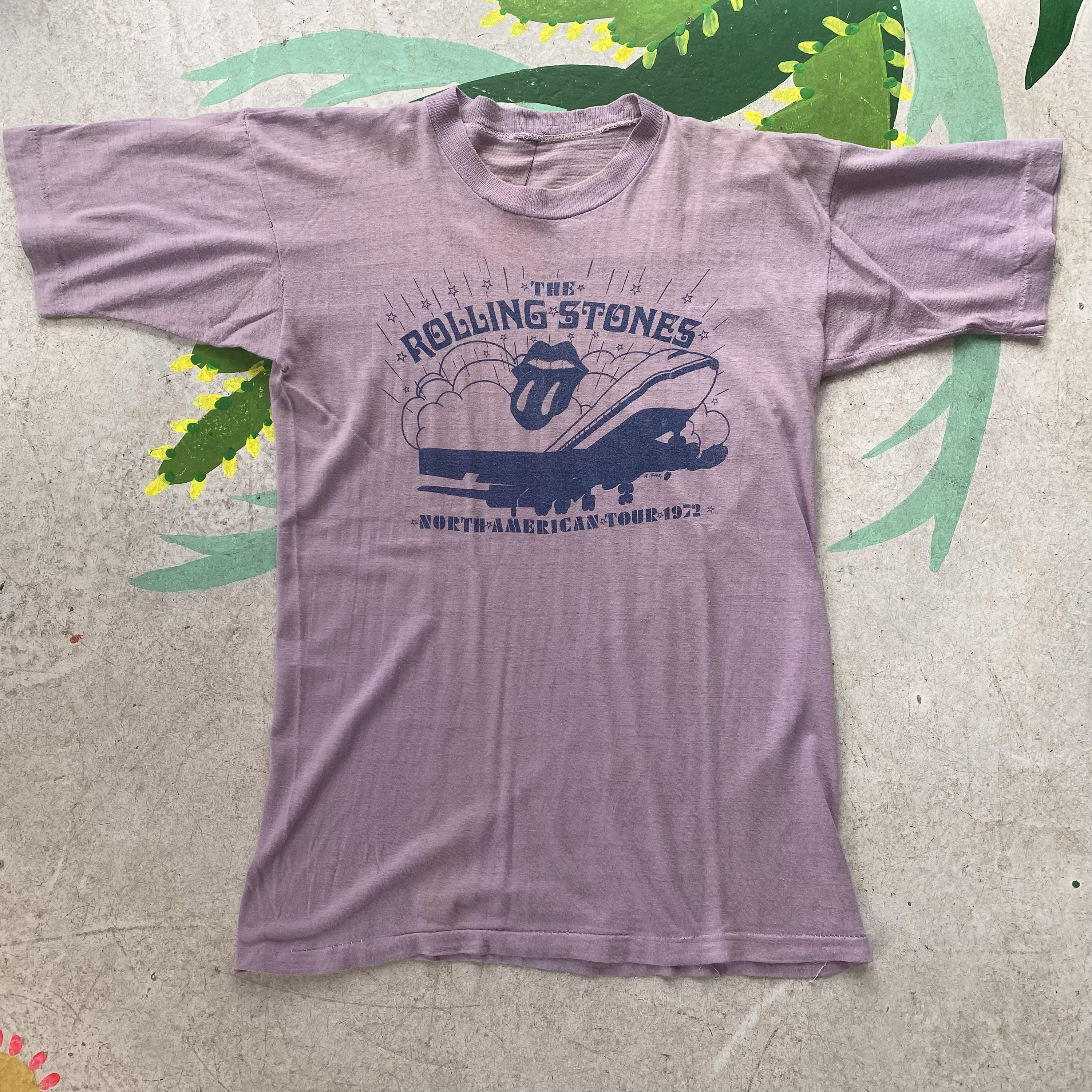 The Rolling Stones 1972 Vintage North American Tour Tshirt The Rolling Stones 1972 Vintage North American Tour Tshirt