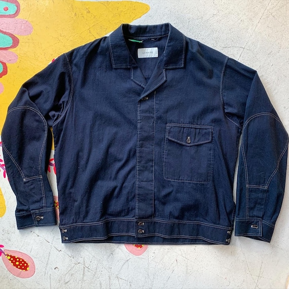 Boxy Indigo Lemaire Chore Coat