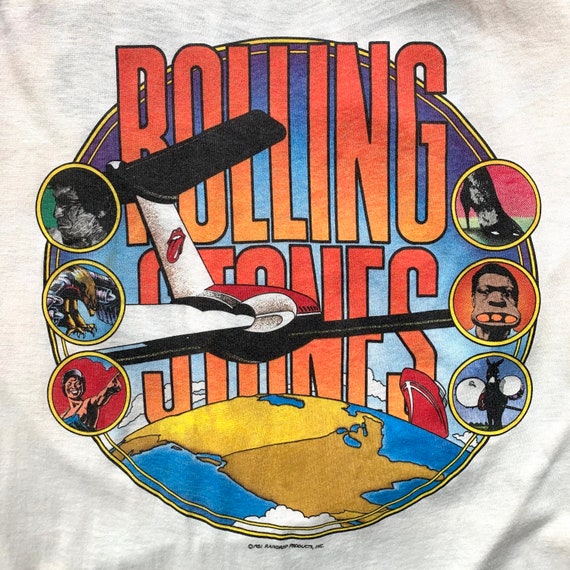 RARE Rolling Stones Vintage 80s Tour Raglan!! - image 2